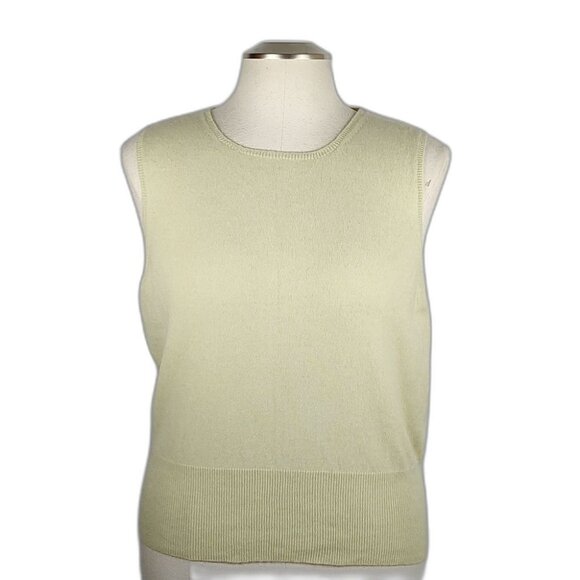 Ann Taylor Sweaters - 100% Cashmere Ann Taylor NWOT Sleeveless Knit Sweater Vest Top Size XL